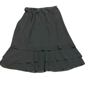 Alex Evenings Women’s NEW black three tiered skirt, Size Medium